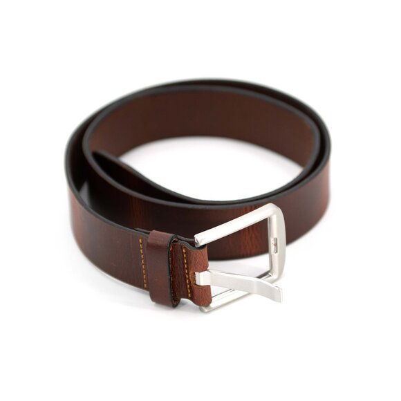 Nickel Smart Leather Belt / Men's 36 (34" pant size) - Picture 1 of 4